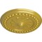 Ekena Millwork Foster Shell Ceiling Medallion (Fits Canopies up to 9 5/8"), Hand-Painted Rich Gold, 15 3/4"OD x 2"P CM15FORGS - alternate 3